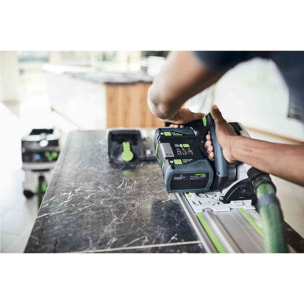 Scie plongeante sans fil TSC 55 5,0 KEBI-Plus/XL-FS - FESTOOL - avec 2 batteries 18V 5.0Ah - chargeur double - systainer - 577391