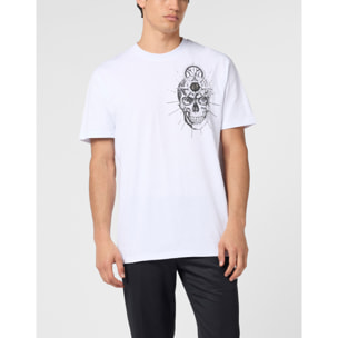 PHILIPP PLEIN Round Neck T-Shirt Skull Tattoo