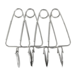 Lot de 4 pinces à escargot FM Professional