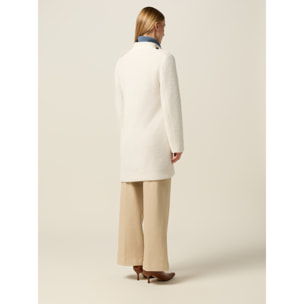 Oltre - Cappotto ammagliato con tasche - Bianco