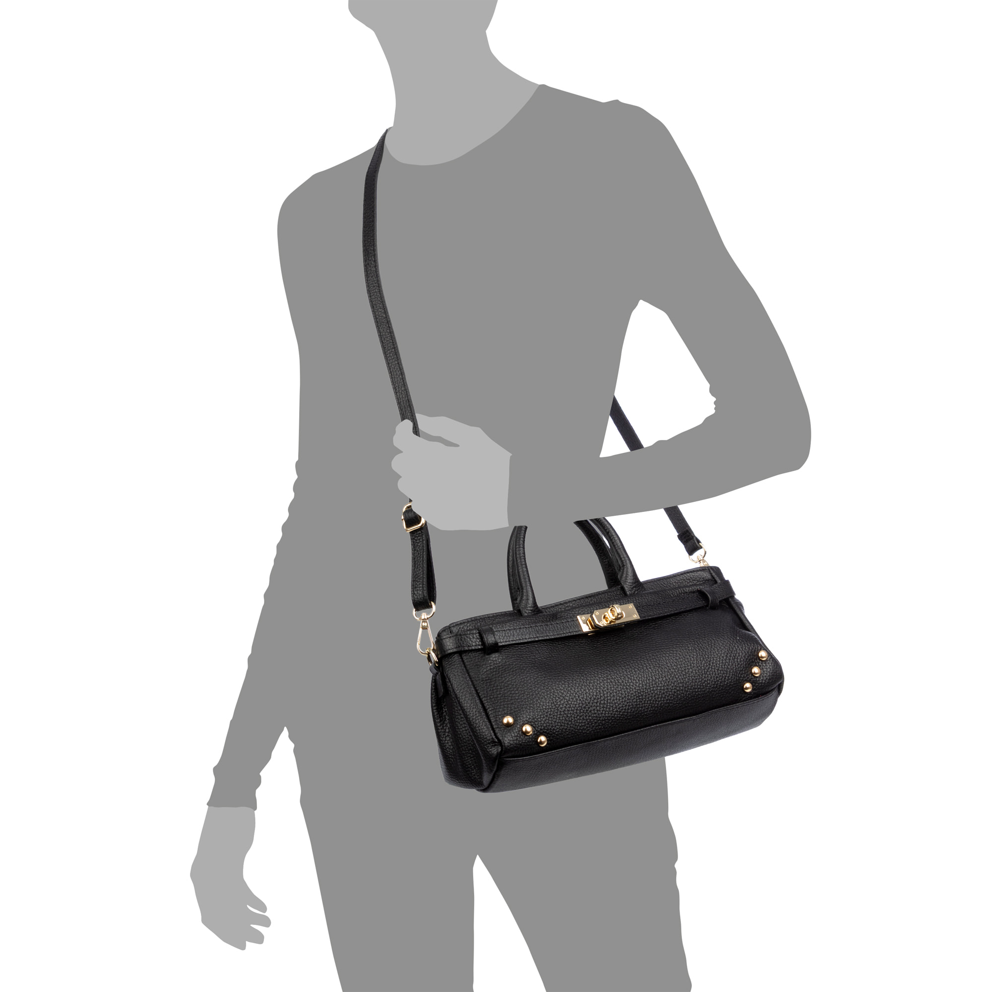 Barumini Bolso de mano Mujer. Piel auténtica Dollaro