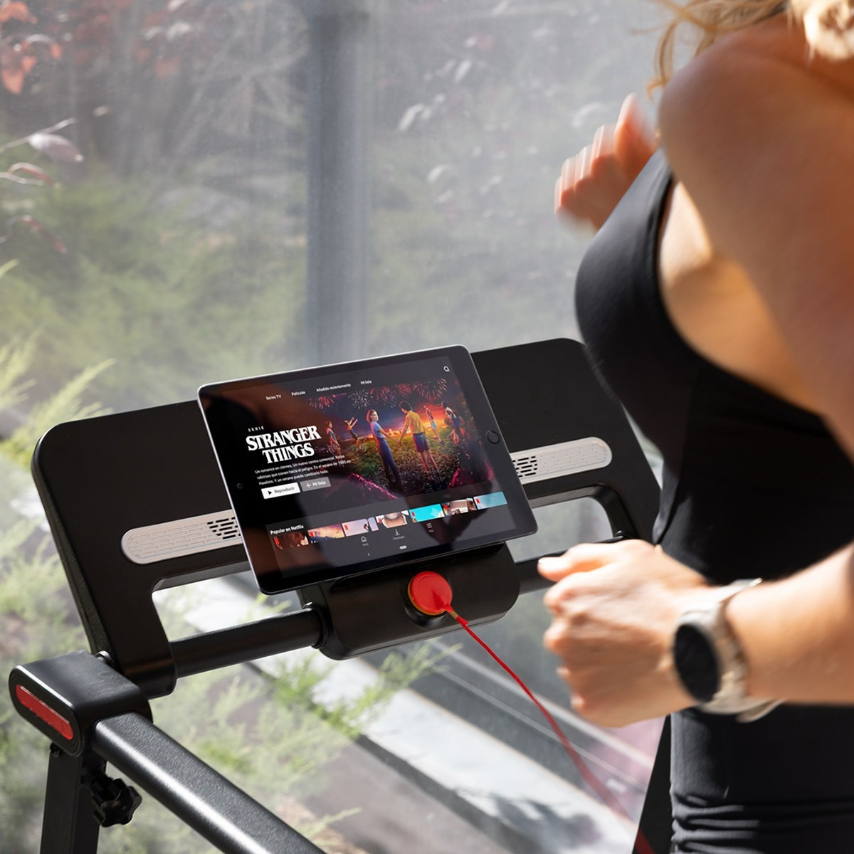 Cinta de correr plegable FITFIU 1500W 12km/h pantalla LCD y conectividad app