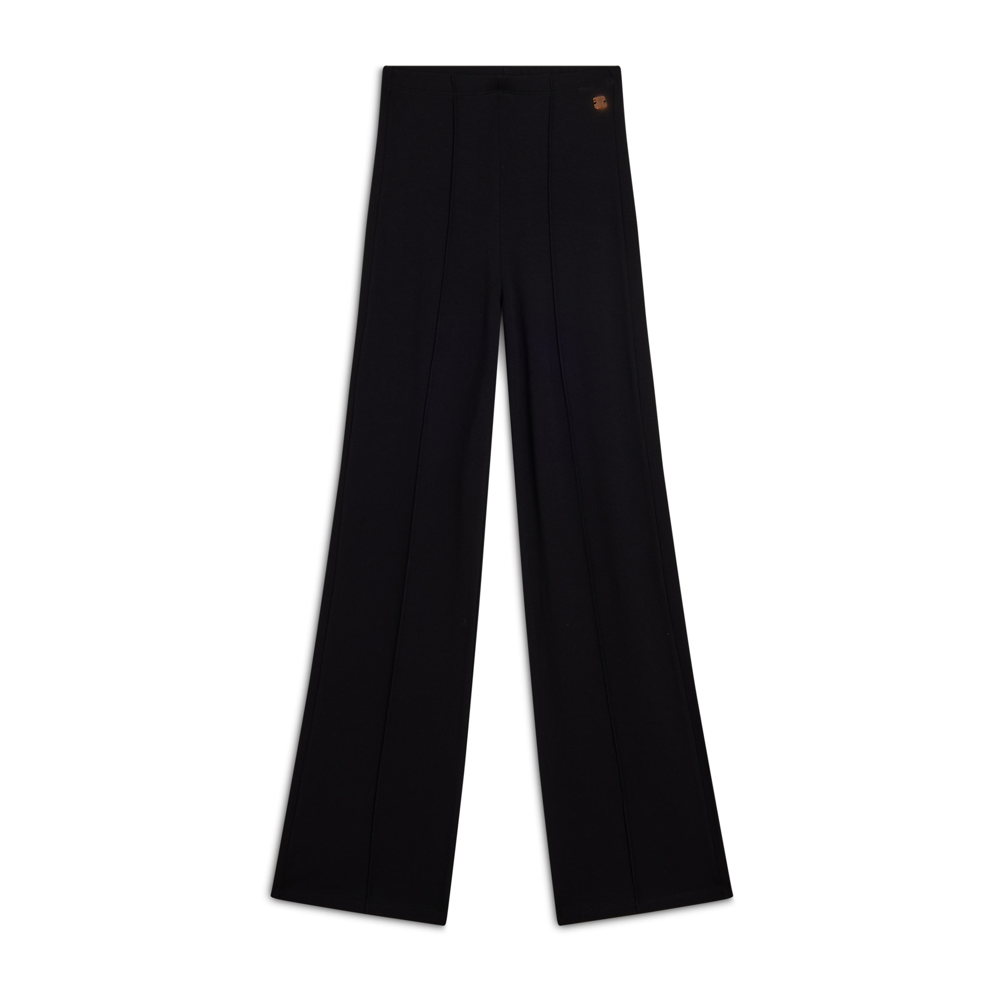 Pantalone donna in felpa viscosa con gamba dritta