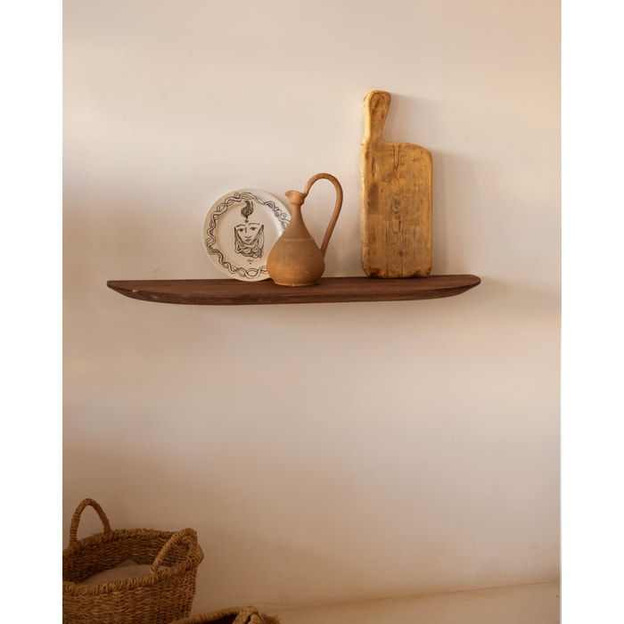 Console d'entrée en bois massif ton noyer 100cm Hauteur: 3.2 Longueur: 100 Largeur: 30
