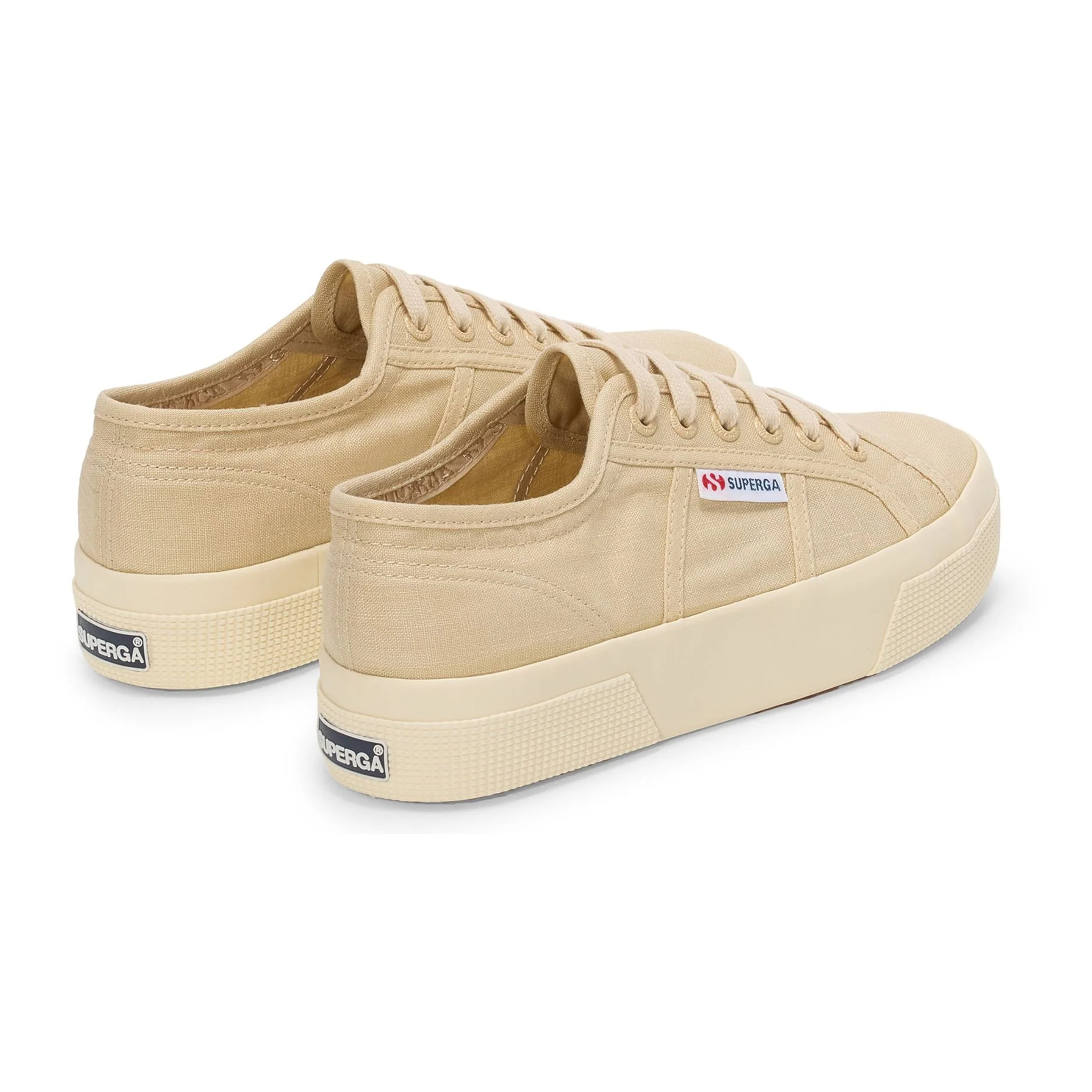 Superga - Scarpe da donna Donna Beige - 2740 PLATFORM LINEN