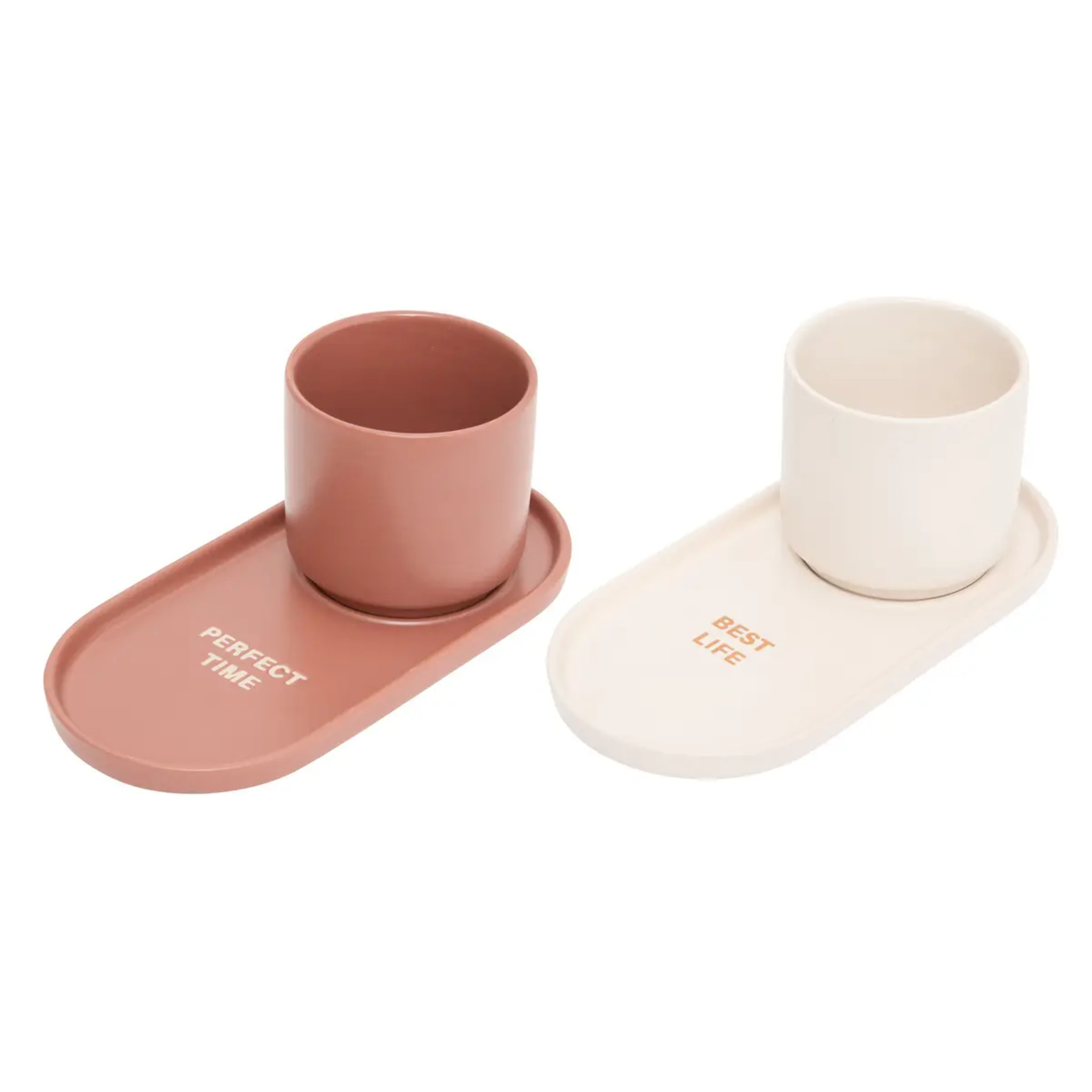 Coffret de 2 tasses avec coupelles Casa Sienna 24cl