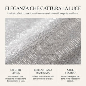 Tovaglia antimacchia in poliestere - GRIGIO/ARGENTO