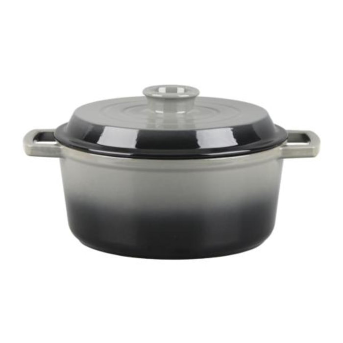 Cocotte en fonte ronde 25cm - "Masseiron Ardoise"