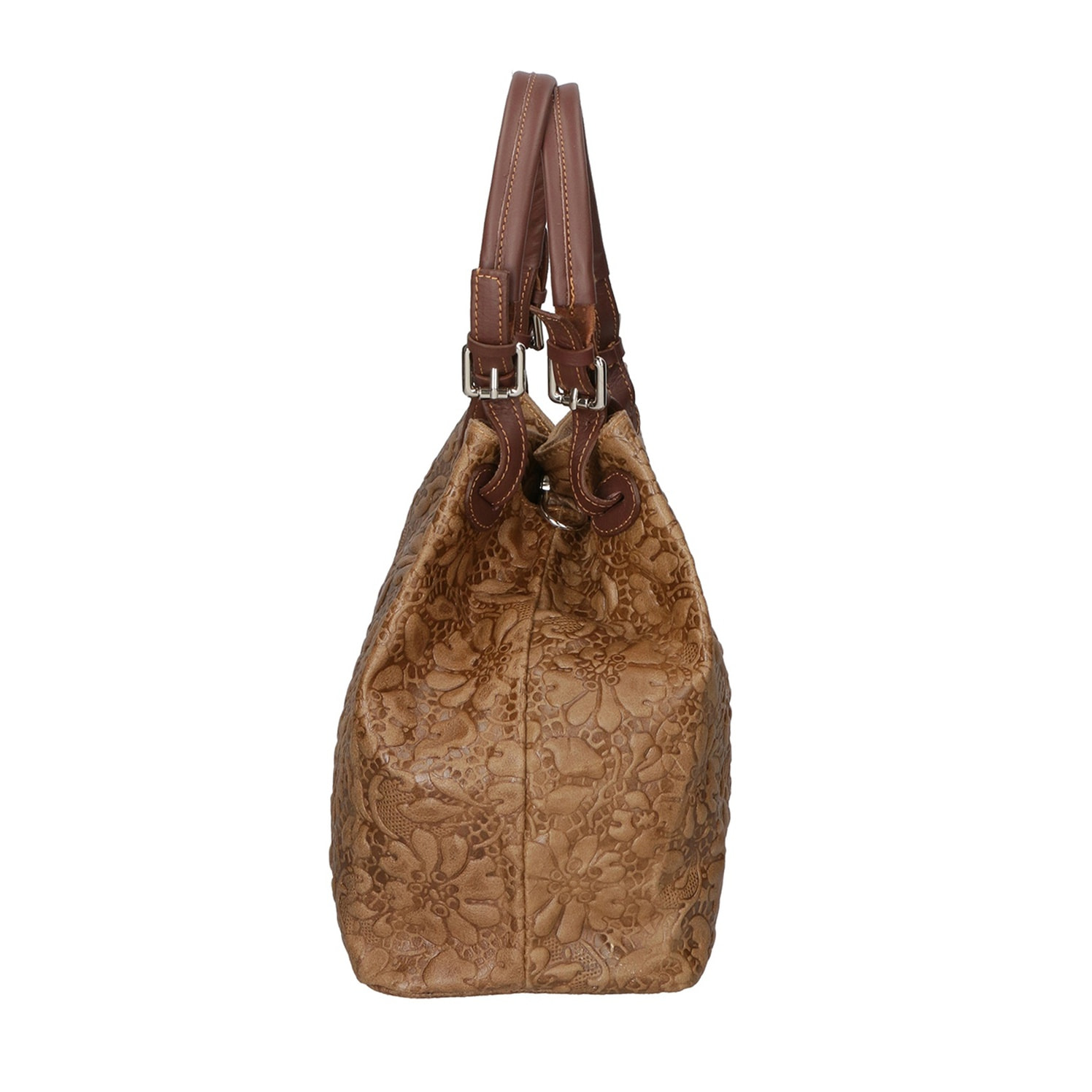 Borsa a mano da donna - Modello Elenia - Vera pelle - 33.0 x 29.0 x 16.0 cm