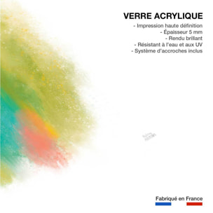 Tableau happy green Tableau plexiglas