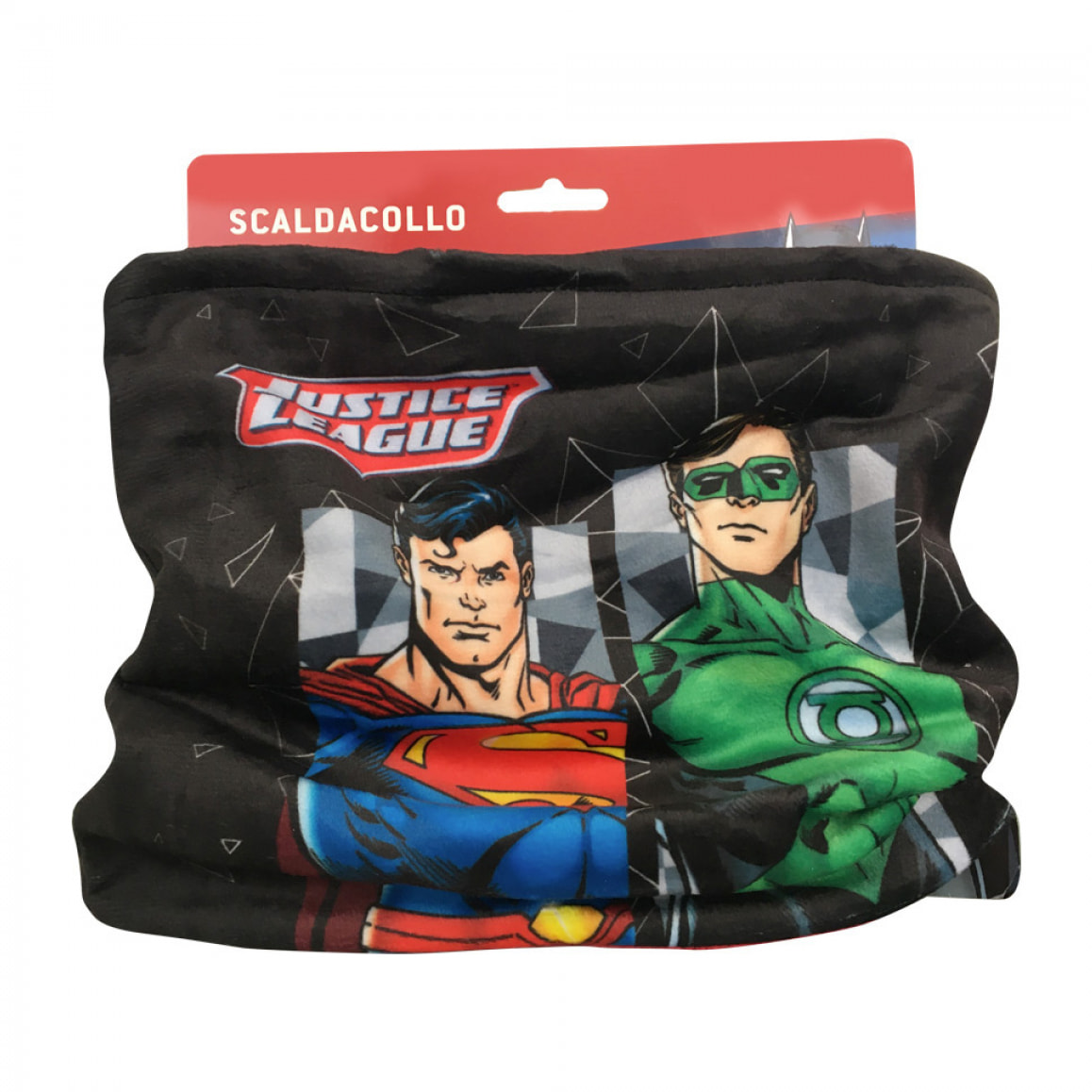 Kit Cappello + Guanti + Scaldacollo Justice League DC Comics Bambino 3-6 Anni