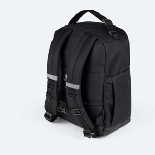 Mochila negra de poliéster reciclado MUNICH GATE X-39 UNDERSEAT BACKPACK