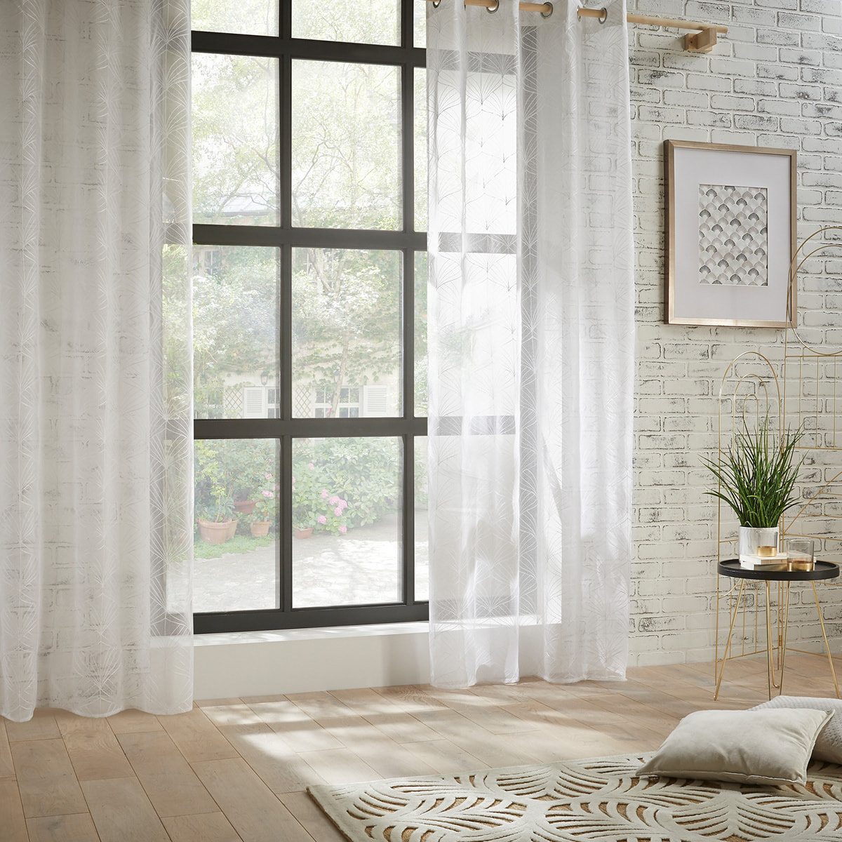 Voilage "Mia" - blanc - 140x240 cm