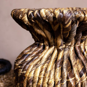 Jarre en fibre d'abaca h60cm LINA
