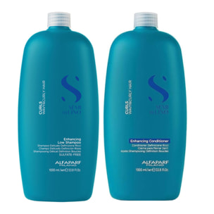 ALFAPARF MILANO Kit Semi Di Lino Curls Enhacing Shampoo 1000ml + Conditioner 1000ml