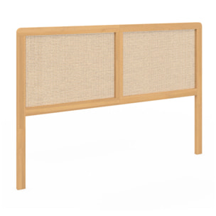 Tête de lit sur pieds Eve en cannage 160cm