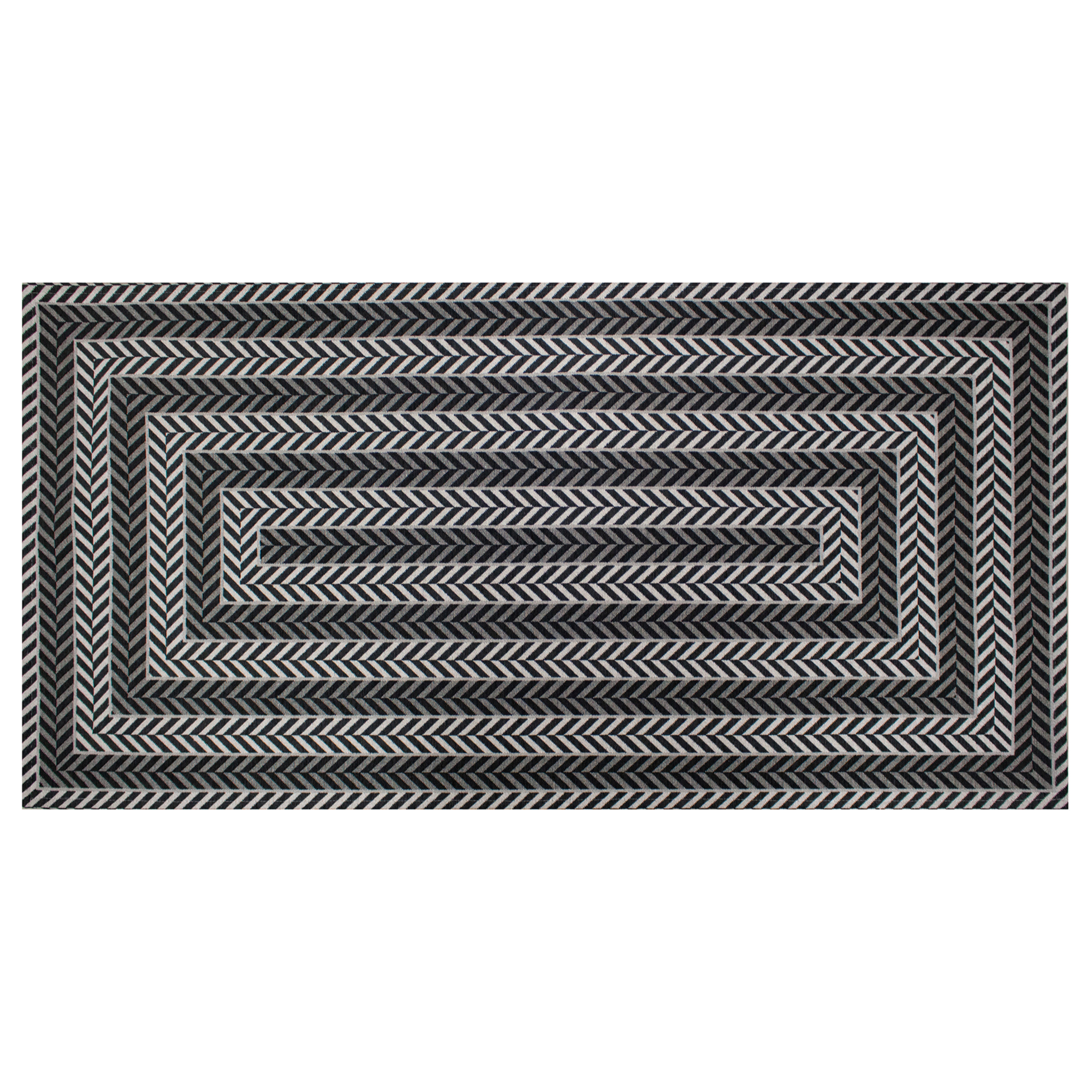 Tappeto arredo Salice antracite CON FONDO ANTISCIVOLO