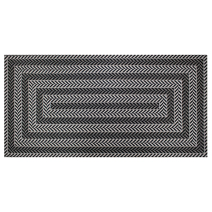 Tappeto arredo Salice antracite CON FONDO ANTISCIVOLO