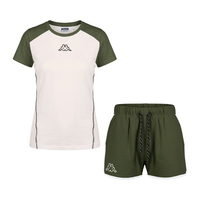 Completo Corto Donna KAPPA Cotone Jersey