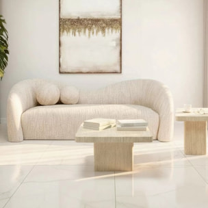 Table basse Travertino 80x80cm Kare Design