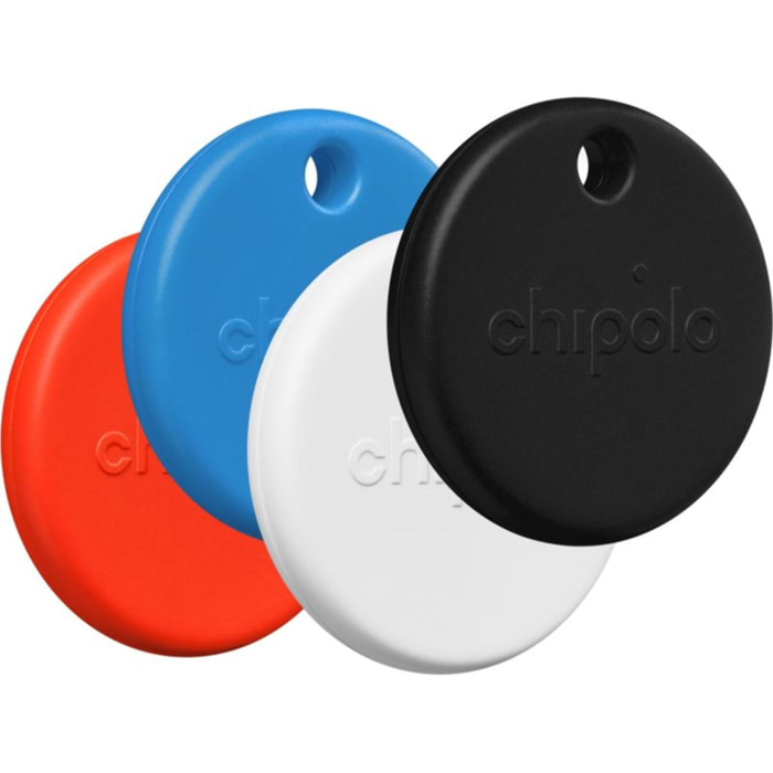 Tracker GPS CHIPOLO POP porte cléfs x4 N-B-R-B