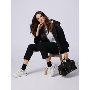 Oltre - Pantaloni chino misto tencel - Nero