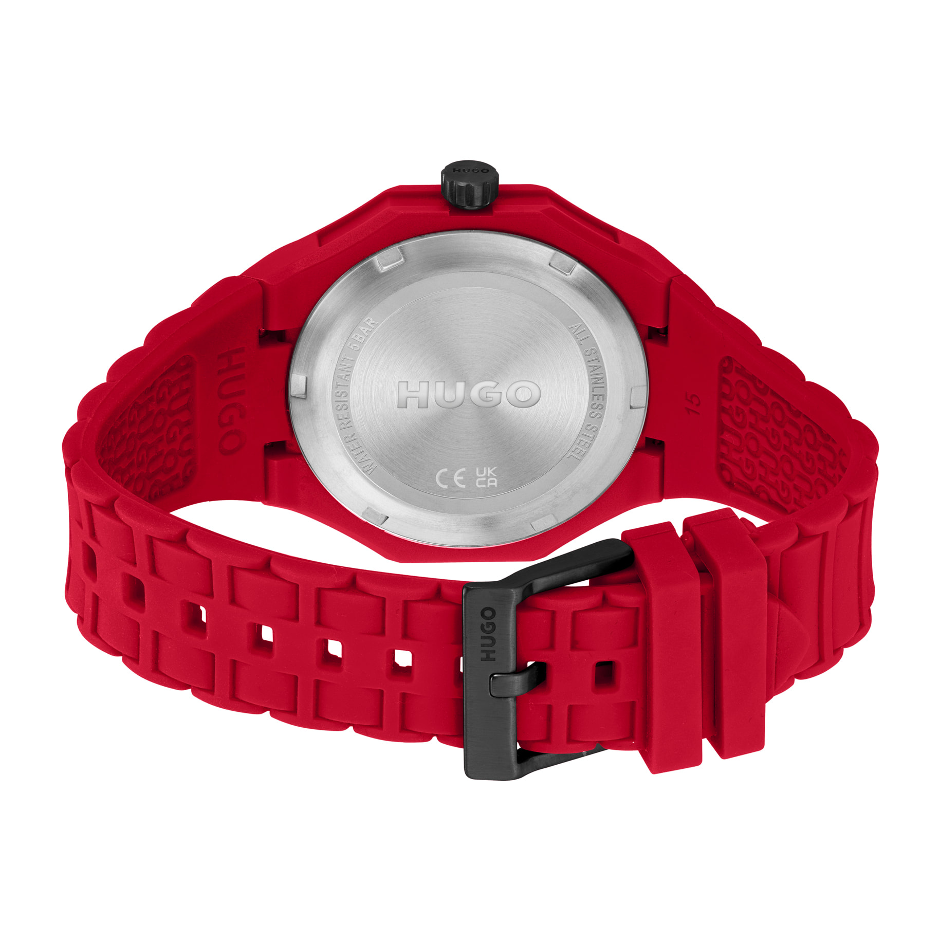 Reloj Hugo 1530328 Hombre Analogico Cuarzo con Correa de Resina