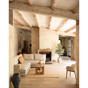 Mesa de centro de madera maciza de álamo en 120x50cm Alto: 40 Largo: 120 Ancho: 50