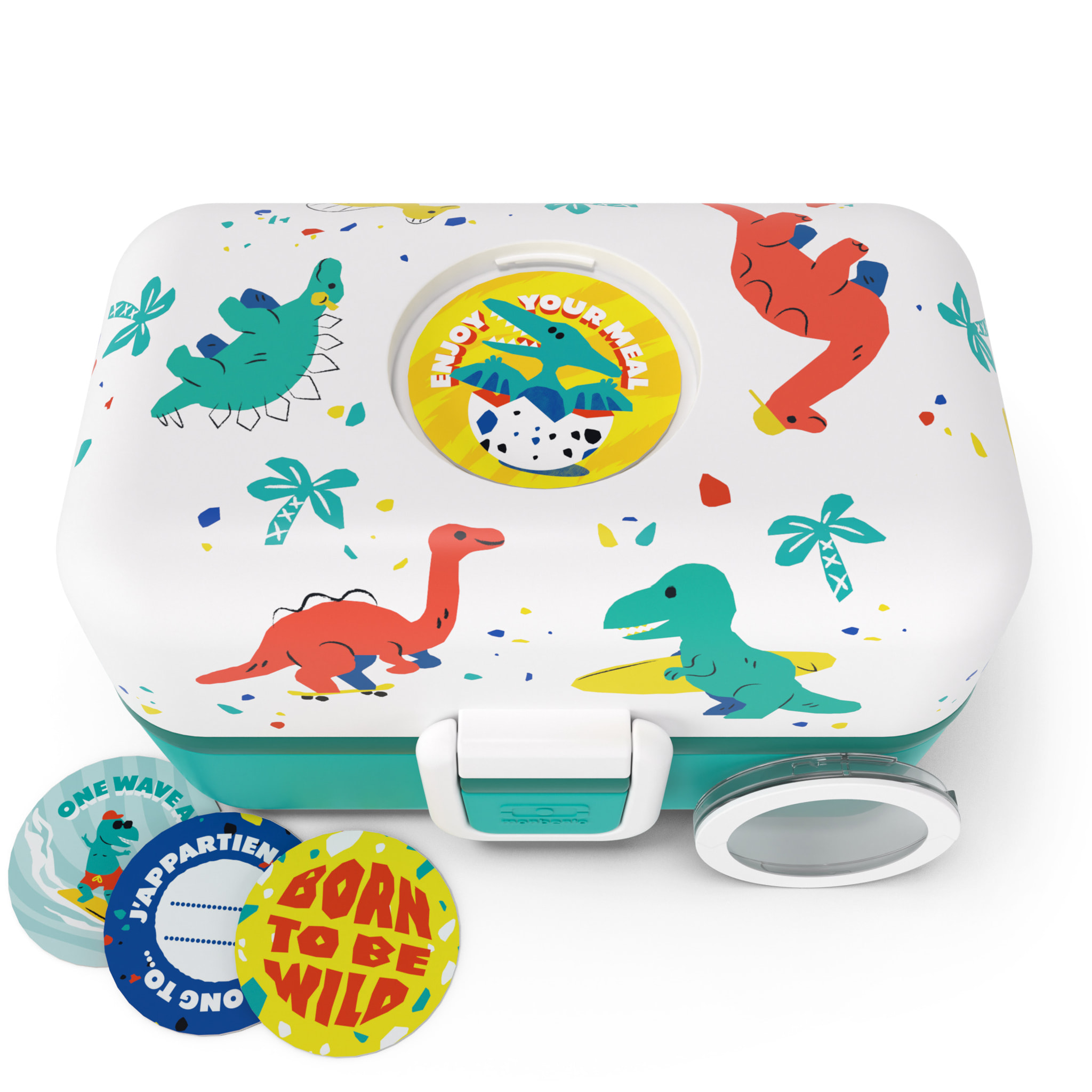 Lunch box à compartiments pour enfant Tresor 800ml Bleu Dino