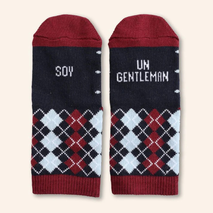 Mini - Calcetines "Soy un Gentleman" talla 23-26