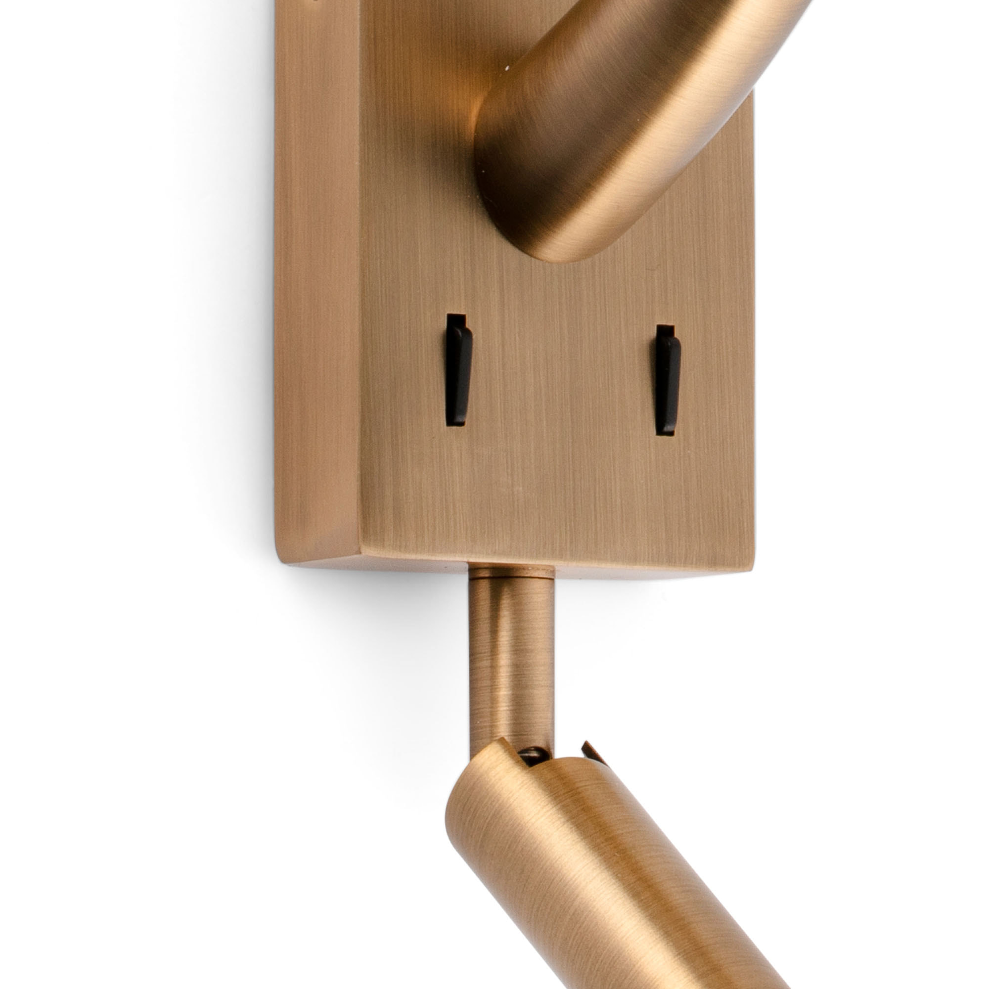 REM Lampe applique vieil or/blanc avec lecteur LED