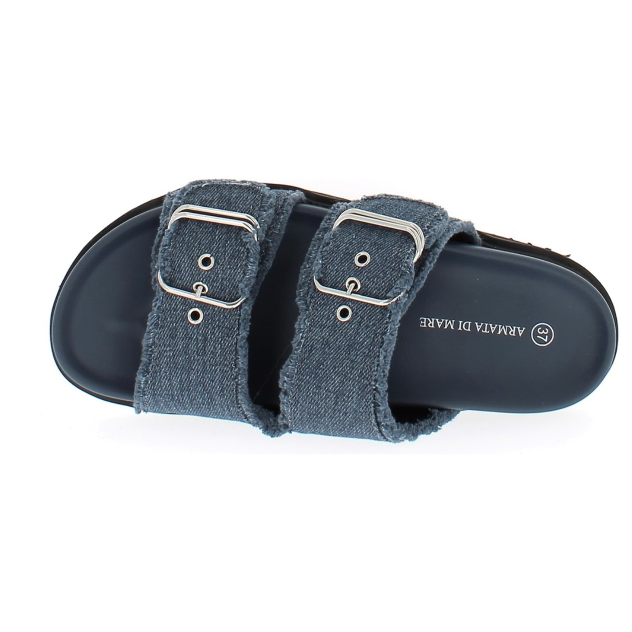 Armata di Mare Scarpe Donna Ciabatte con Doppia Fibbia AMD S61H39 Blu