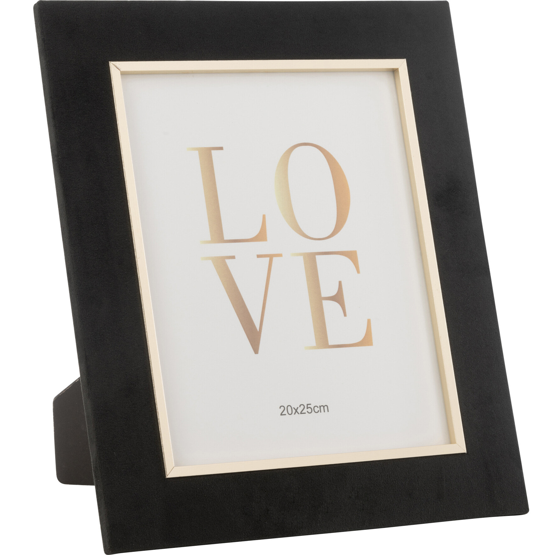 J-Line cadre photo Dita - velours - noir - large