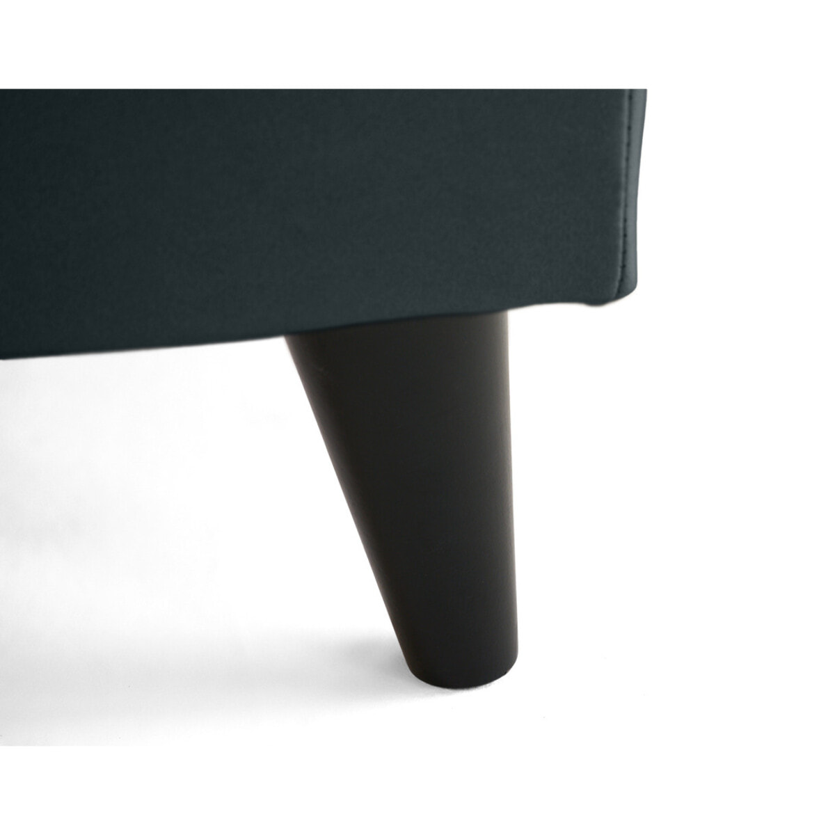 Nordic - canapé d'angle réversible 4 places - convertible avec coffre - en simili - Gris Anthracite