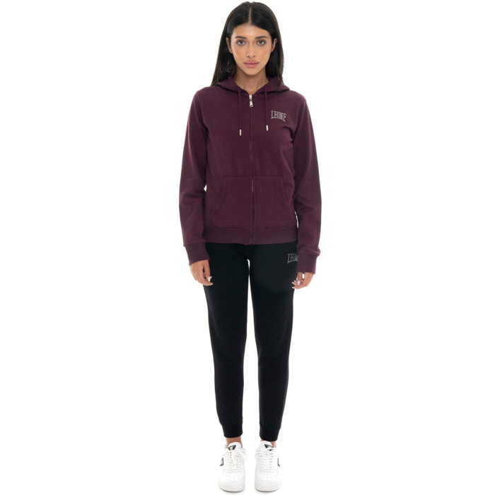 Tuta invernale donna cappuccio e zip, pantalone polsino Leone 1947 All You Need