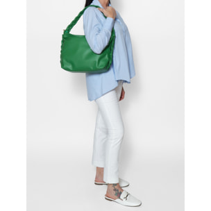 Borsa a spalla da donna - Modello Umbria - Vera pelle - 31.0 x 26.0 x 12.0 cm