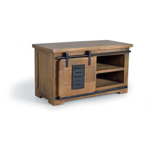 Mueble tv / consola - madera de mango y metal - 50x90x40cm