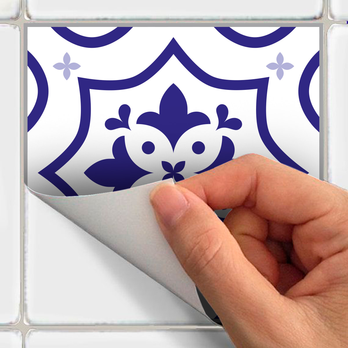 Stickers muraux - Sticker Mural Carrelage adhésif Cuisine Salle de Bain - 24 STICKERS CARRELAGES AZULEJOS LUPE