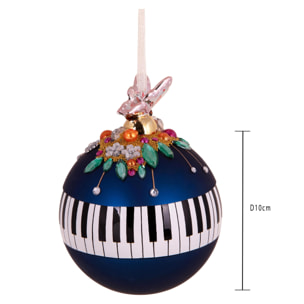 Sfera con decoro pianoforte - Pezzi 3 - BLU - Bianchi Dino SpA