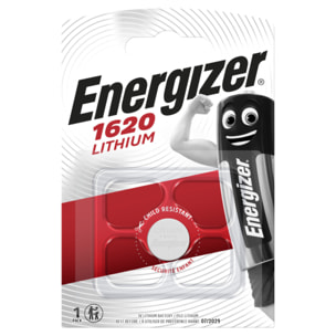 Pack de 5 - Energizer - Blister de 1 Pile - CR1620 - Piles Miniatures Lithium