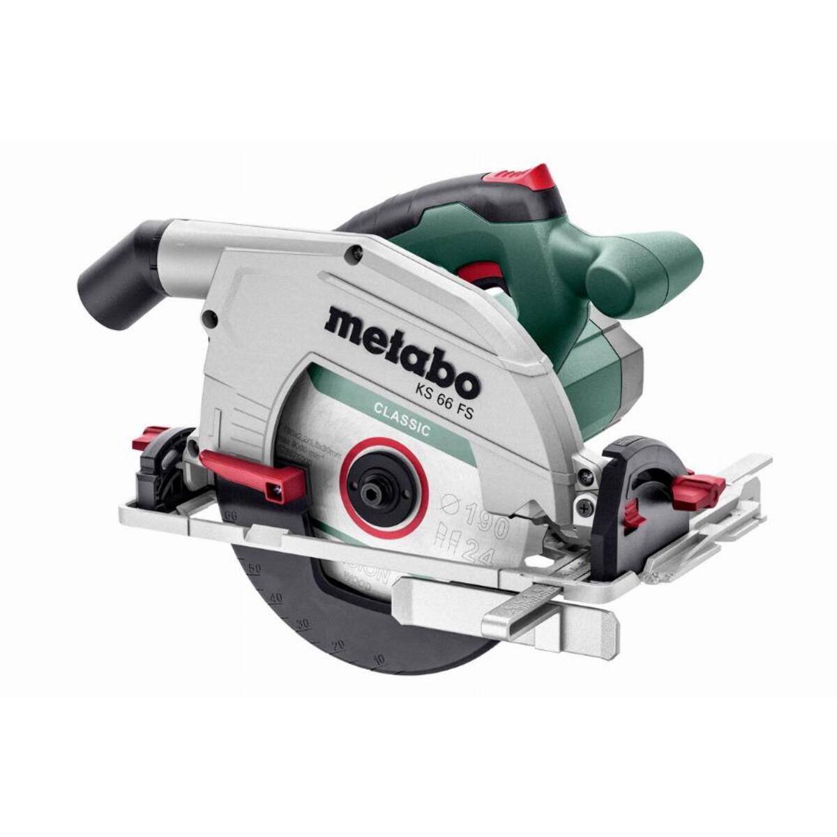 Scie circulaire filaire KS 66 FS 1500W - METABO - 601066000