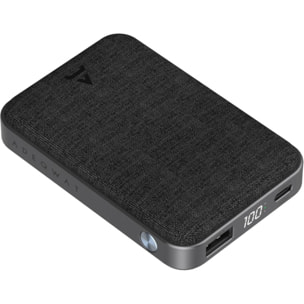 Batterie externe ADEQWAT PowerBank 10000 mAh Power Delivery noir compatible iPhone 16 15 14 et Samsung Galaxy