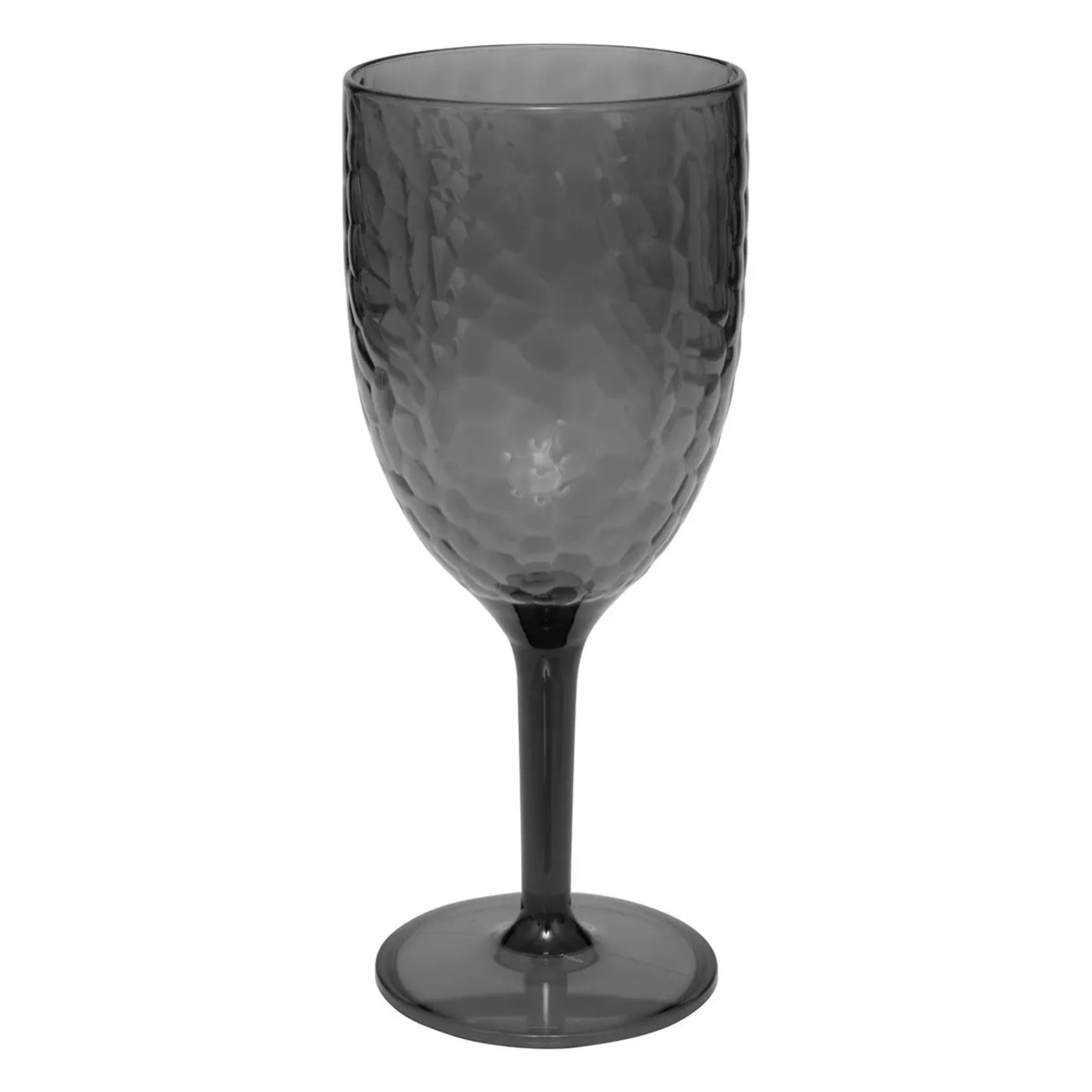 Verre à vin "Estiva" martelé gris