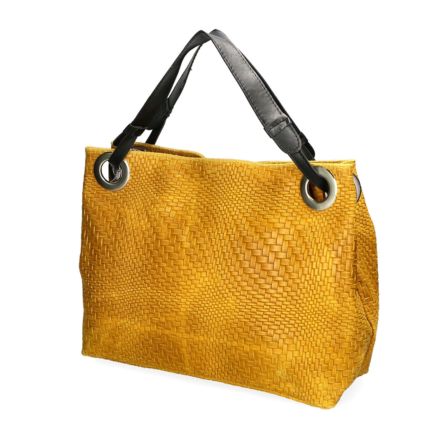 Borsa a spalla da donna - Modello Emilia - Vera pelle - 36.0 x 29.0 x 13.0 cm