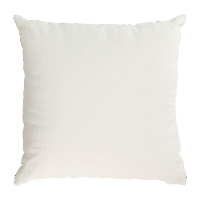 Kave Home - Fodera cuscino Elmina 100% lino bianco 45 x 45 cm