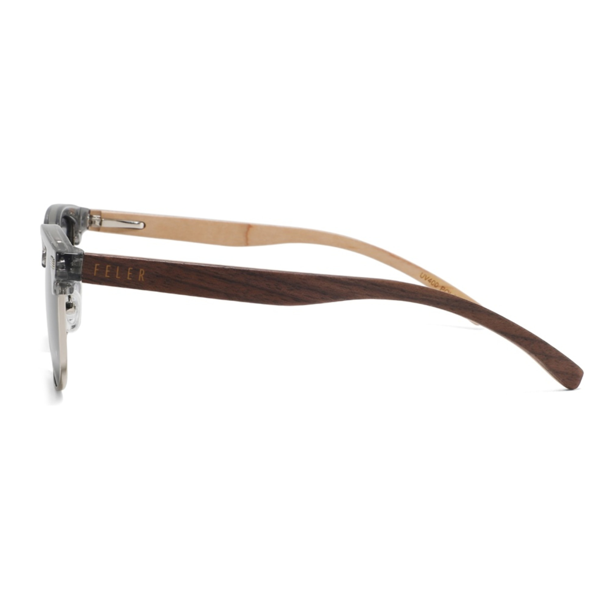 Gafas de Sol Feler 1598-11 Polarizadas de Madera Unisex 51 mm