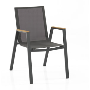 ORESTELUCHETTA set 2 sedie con braccioli da interno / esterno NOVAH