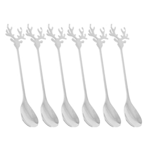 Cuilleres argent cerf - lot de 6