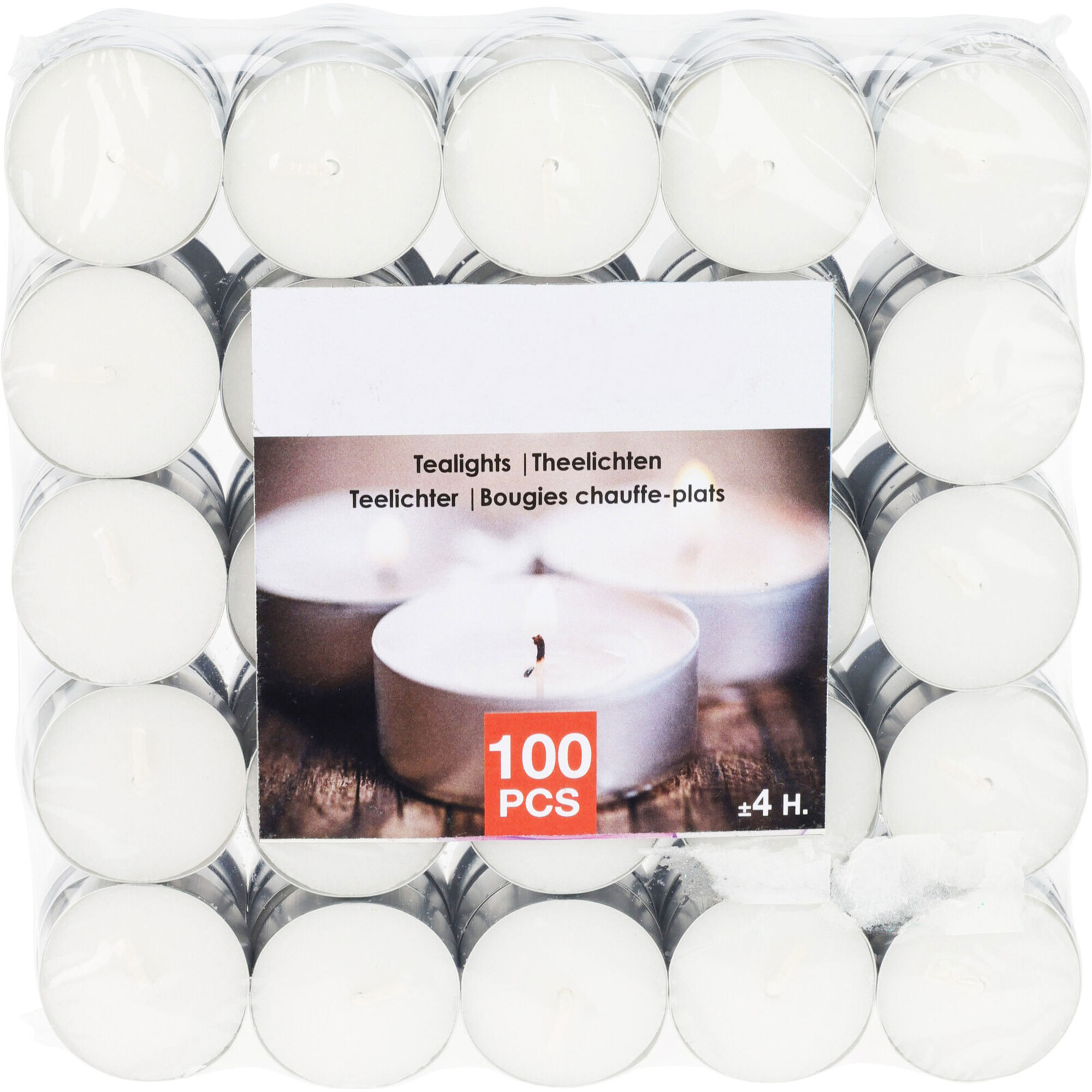 set de velas candelitas blancas sin aromas en set de 100 unidades 37x10mm