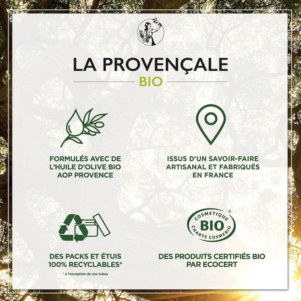 La Provençale - Eau Micellaire Pureté Anti-Impuretés - Biophénols d'Olive - Tous types de peaux, même sensibles - 400ml